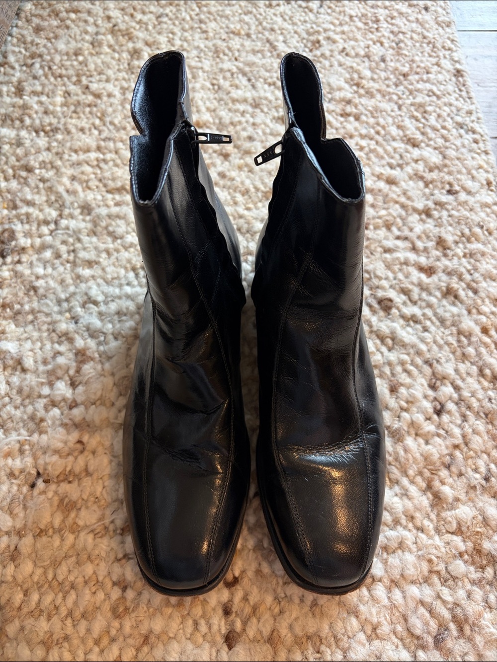 Black Leather Florsheim Boots
